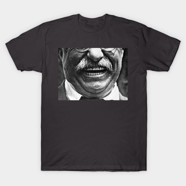 Teddy Roosevelt Facemask T-Shirt by friskblomster